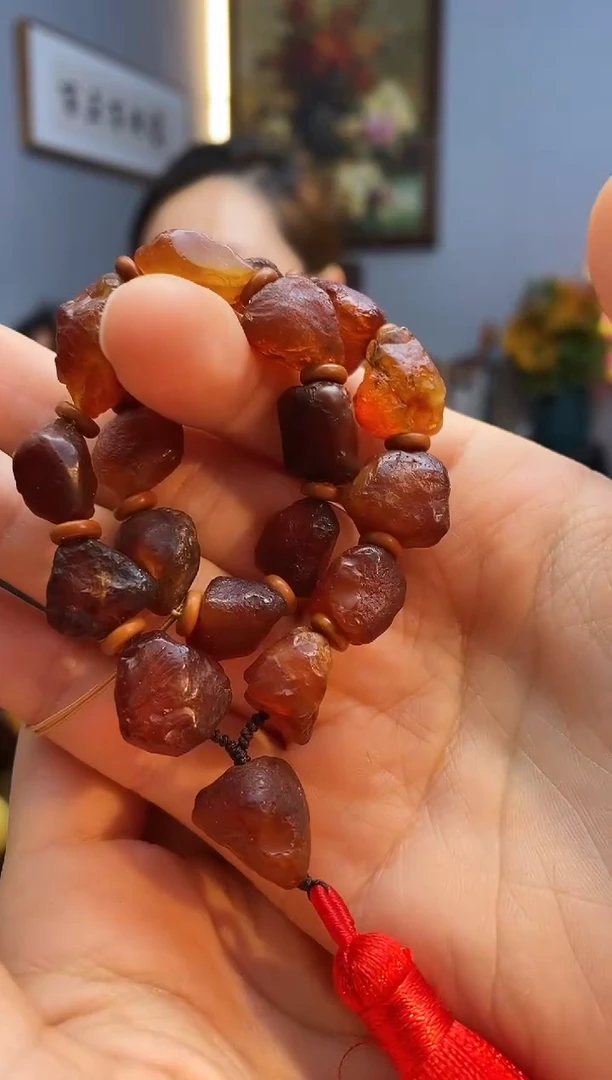 手链琥珀未镶嵌手持