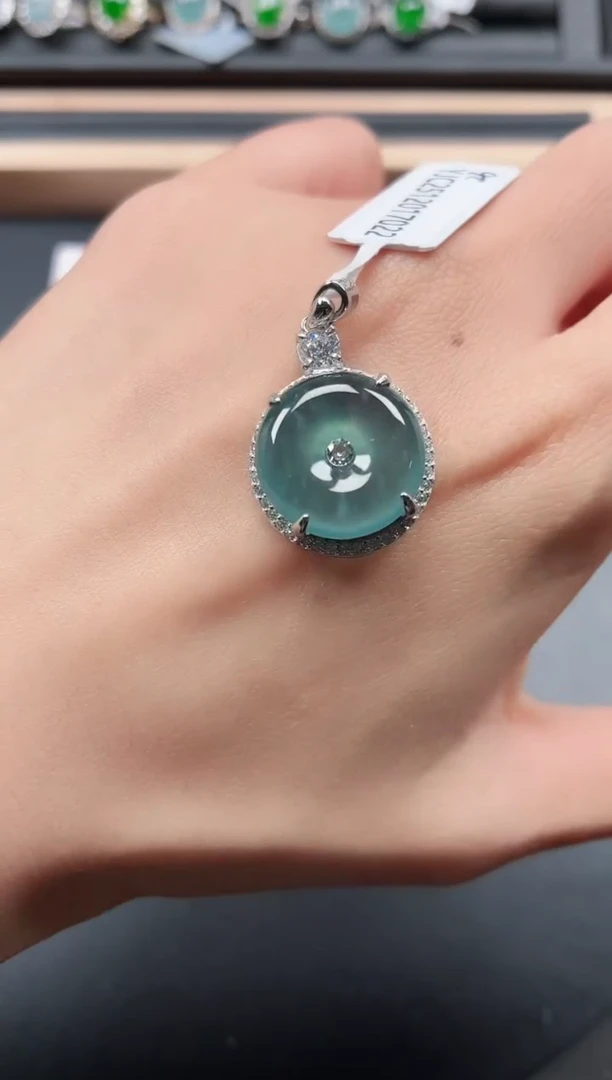 银S925镶嵌戒指翡翠11