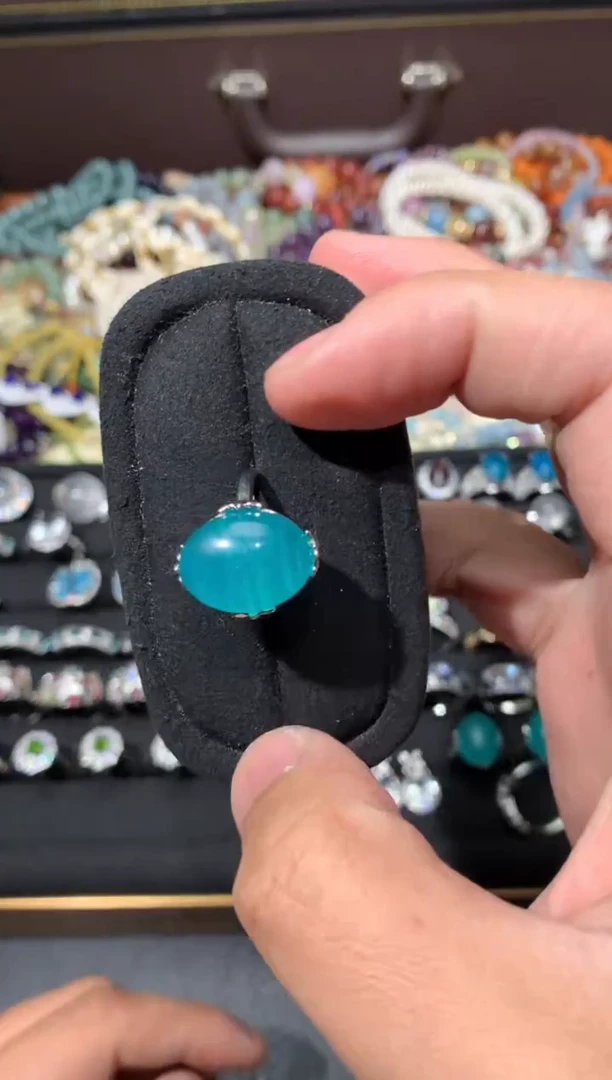 未镶嵌戒指天河石F08【多样性发其一】