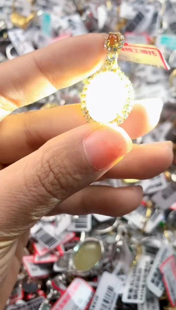 银S925镶嵌戒指翡翠1111----4