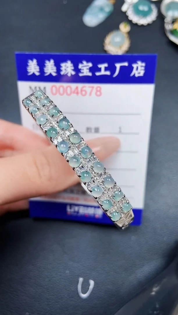 【闪购商品】翡翠颈饰银S925镶嵌4678