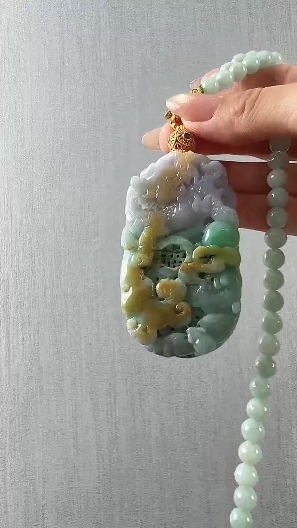 颈饰未镶嵌翡翠麒麟
