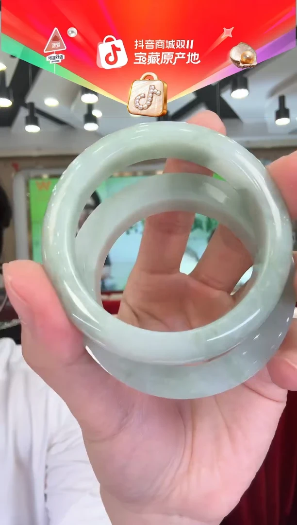 未镶嵌手镯定制翡翠天然缅甸翡翠手镯-多样性发一53-63圈口-XS