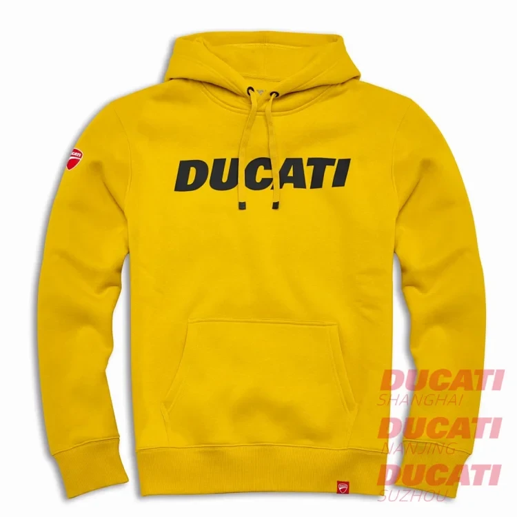 25新款~ 杜卡迪 Ducati Ducati Logo 连帽运动衫 黄色