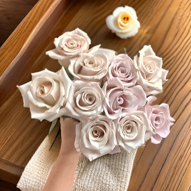【10枝曼塔玫瑰】花卉/花材/家居插花/鲜花速递（同城）/瓶插花/京东物流送货上门
