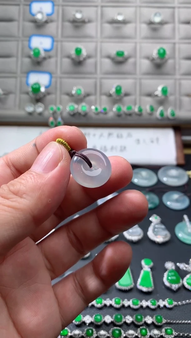 裸石翡翠天然缅甸平安扣