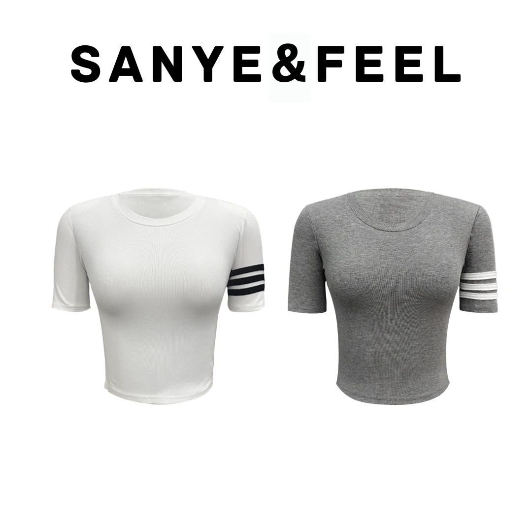 sanye&feel/妍三也【经典TB】夏季新款修身经典打底上衣52003YX