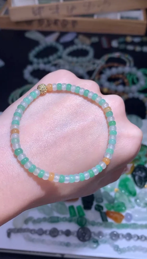 未镶嵌定制翡翠算盘珠