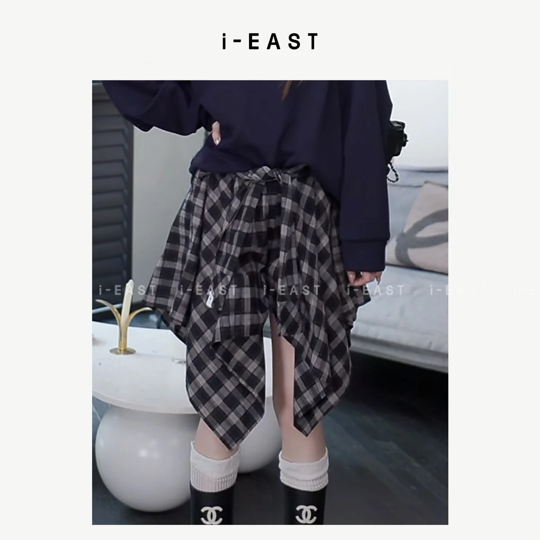 i-EAST NN 银河投递员~ 时尚个性不规则短裙-5C Q13454