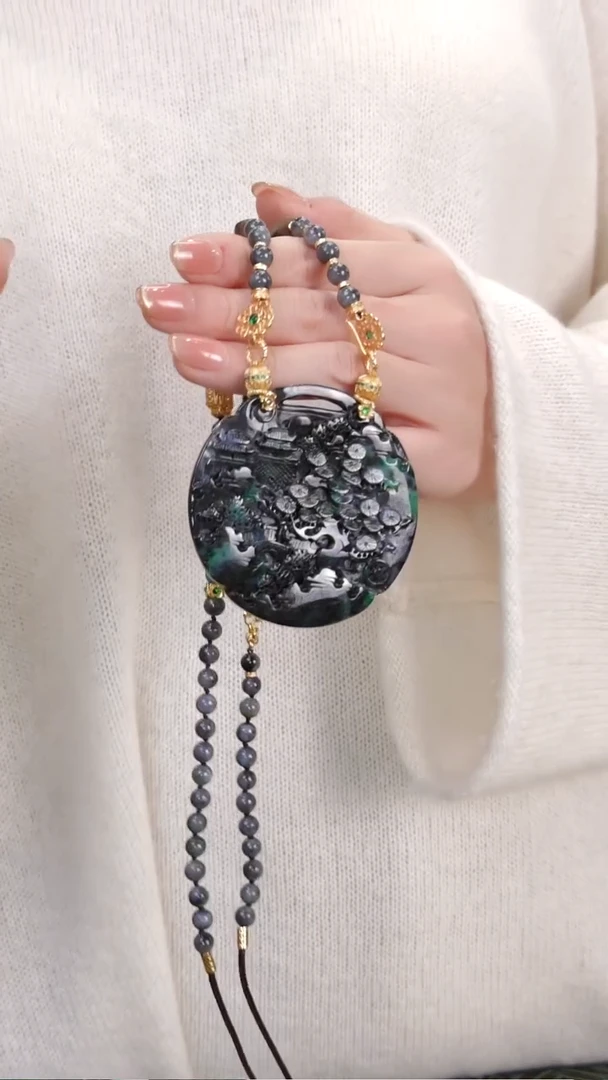 颈饰未镶嵌翡翠国风