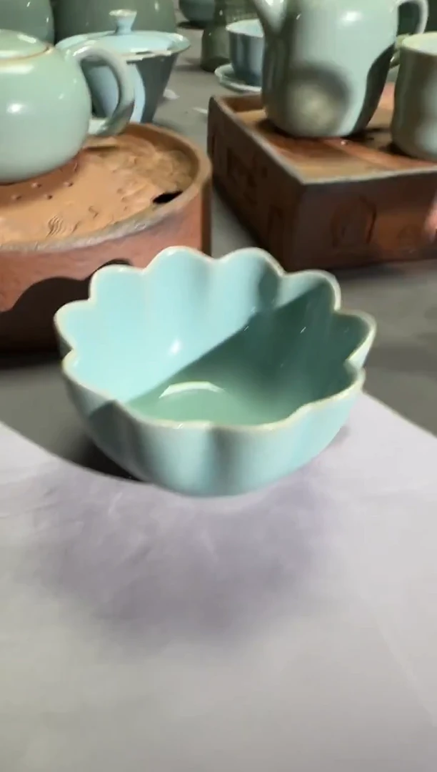 汝瓷平顶山汝瓷产品  莲花杯（宋）