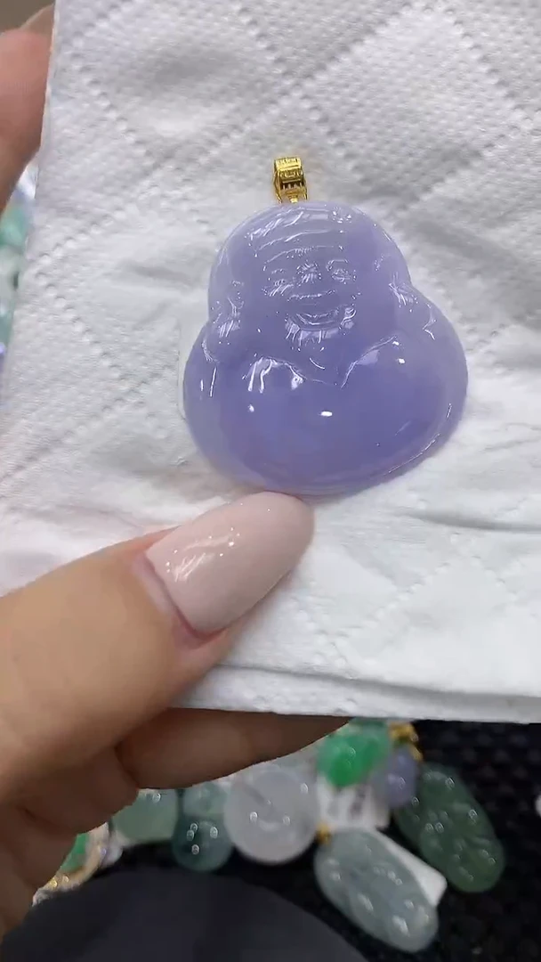 颈饰18K金镶嵌翡翠111111111111