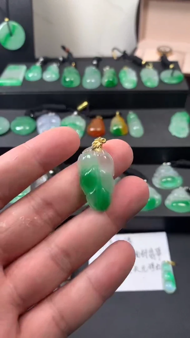 颈饰未镶嵌翡翠所见即所得，一图一物