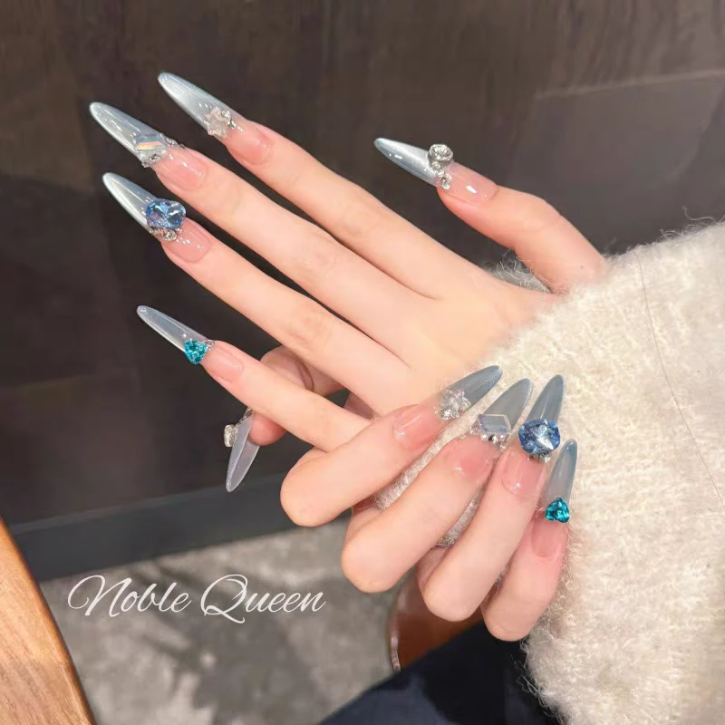 A款 明星应援甲爱豆穿戴甲(至尊钻款)纯手工渐变