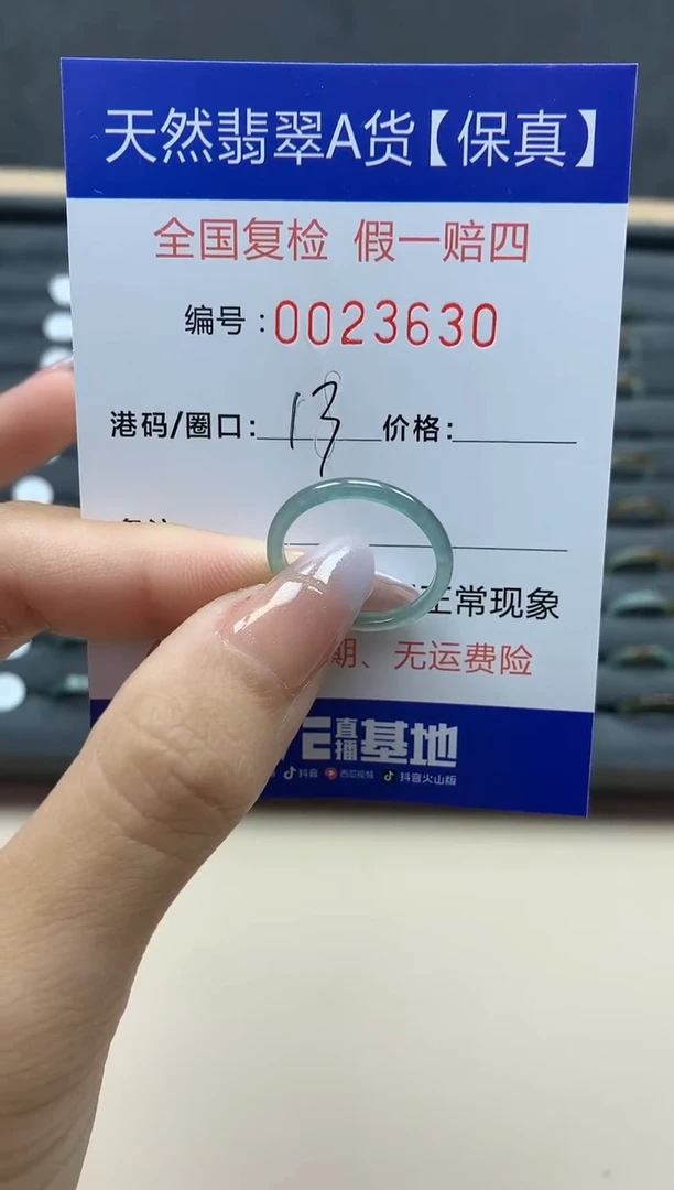 【闪购商品】翡翠戒指未镶嵌天然23630