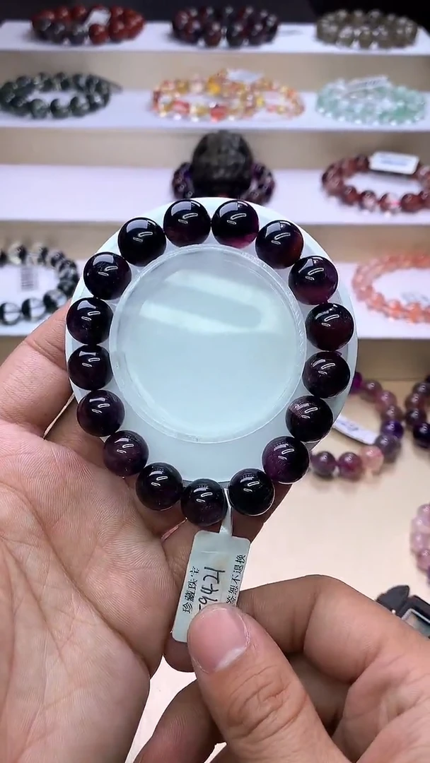 【闪购商品】发晶手链未镶嵌紫超七单圈12m+