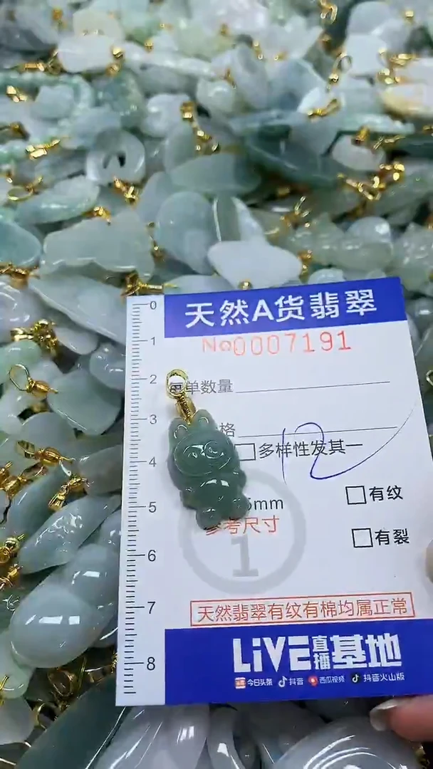 颈饰未镶嵌翡翠纯天然a货翡翠