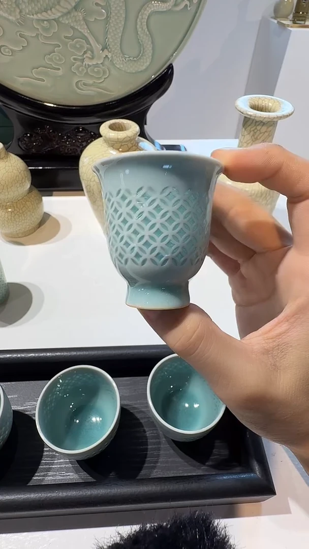 青瓷手工茶器包邮