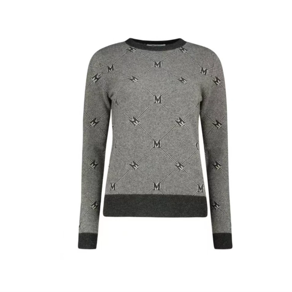 未使用 MaxMara 【lu】 羊毛衫毛衣 女款 灰色 TP030763