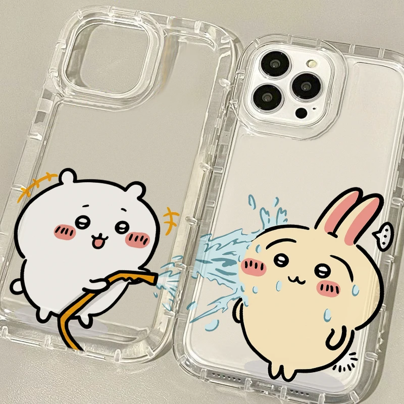 玩水吉伊卡哇适用苹果16手机壳华为荣耀VIVO防摔OPPO气囊壳小米15