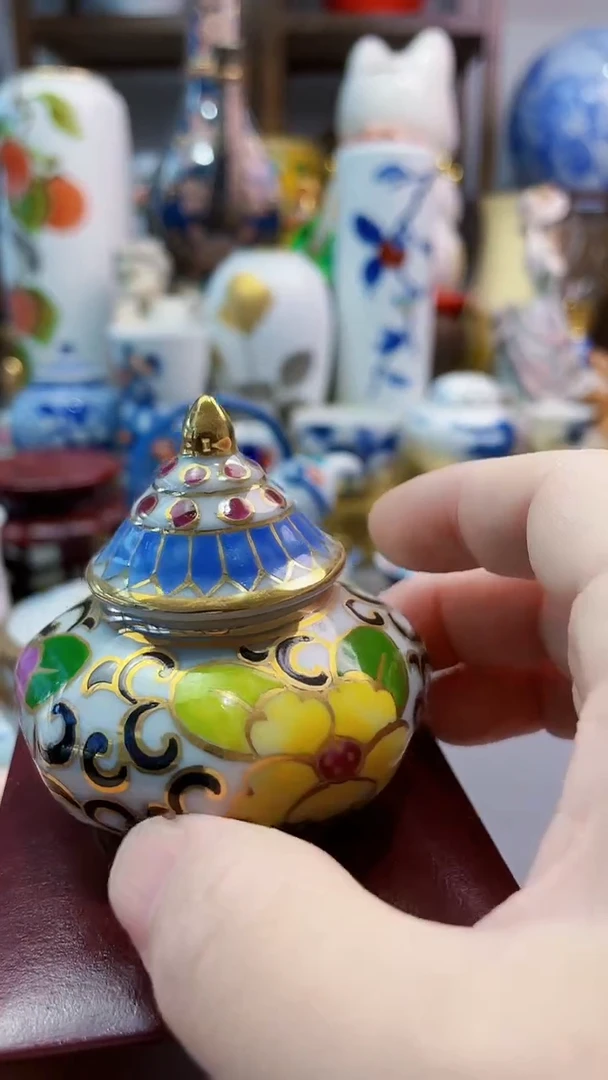瓷片微**素香盒一一一