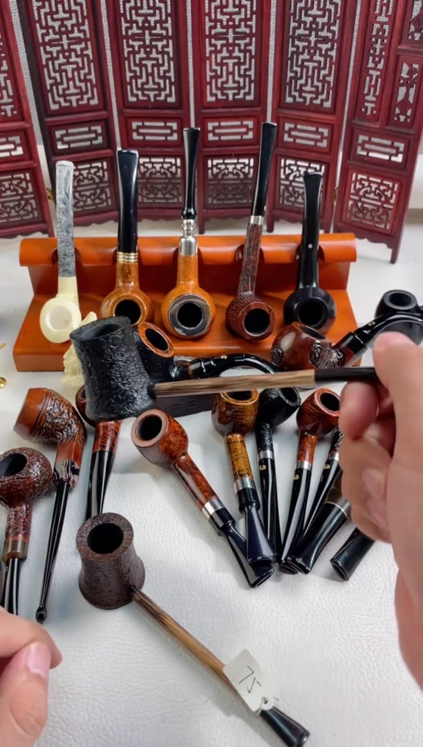 石楠木纯手工意大利石楠木烟斗75