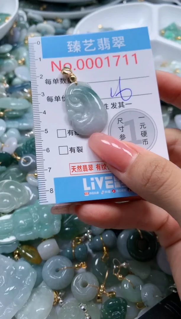 翡翠未镶嵌颈饰1711