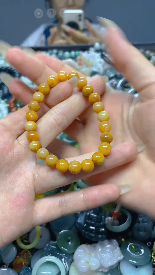 颈饰未镶嵌翡翠7MM/ U /翡翠A货，一件也是批发价