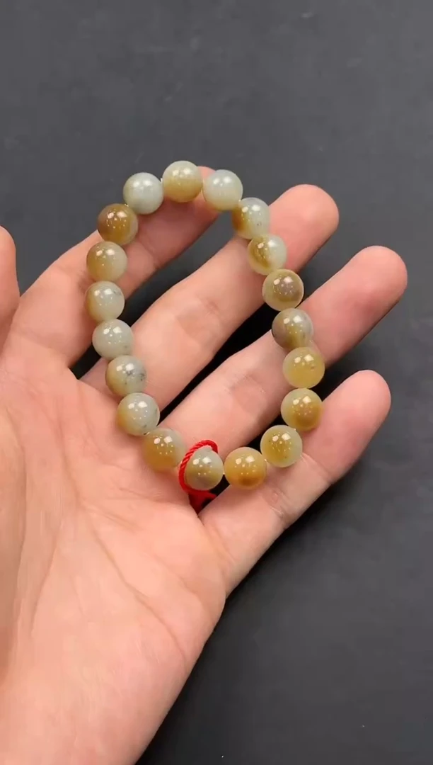 未镶嵌手串和田玉且末金山糖白手串卡10微色差