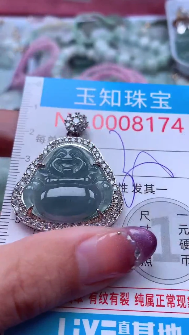 翡翠未镶嵌吊坠(不含链)8174