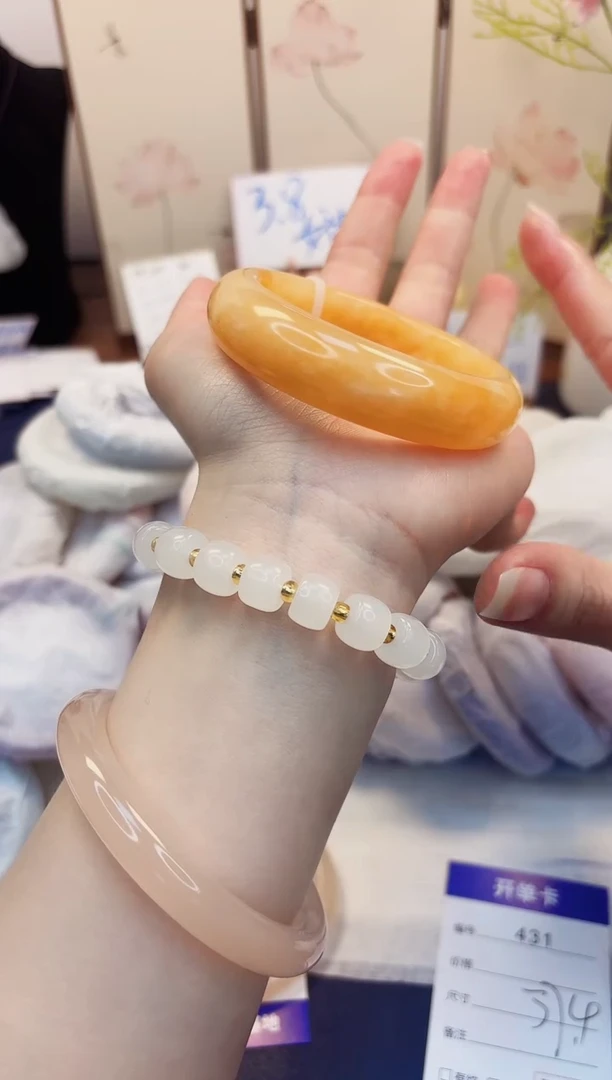 【闪购商品】石英质玉手镯未镶嵌431-财气镯-圈口57