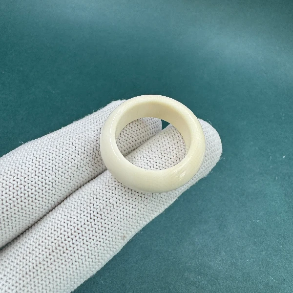 K3025天然猛犸牙戒圈21.8*31*9 支持鉴定假一罚四