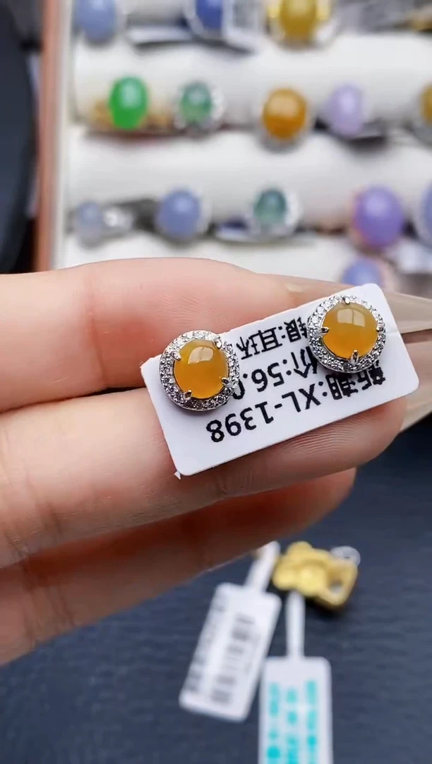 银S925镶嵌戒指翡翠4638
