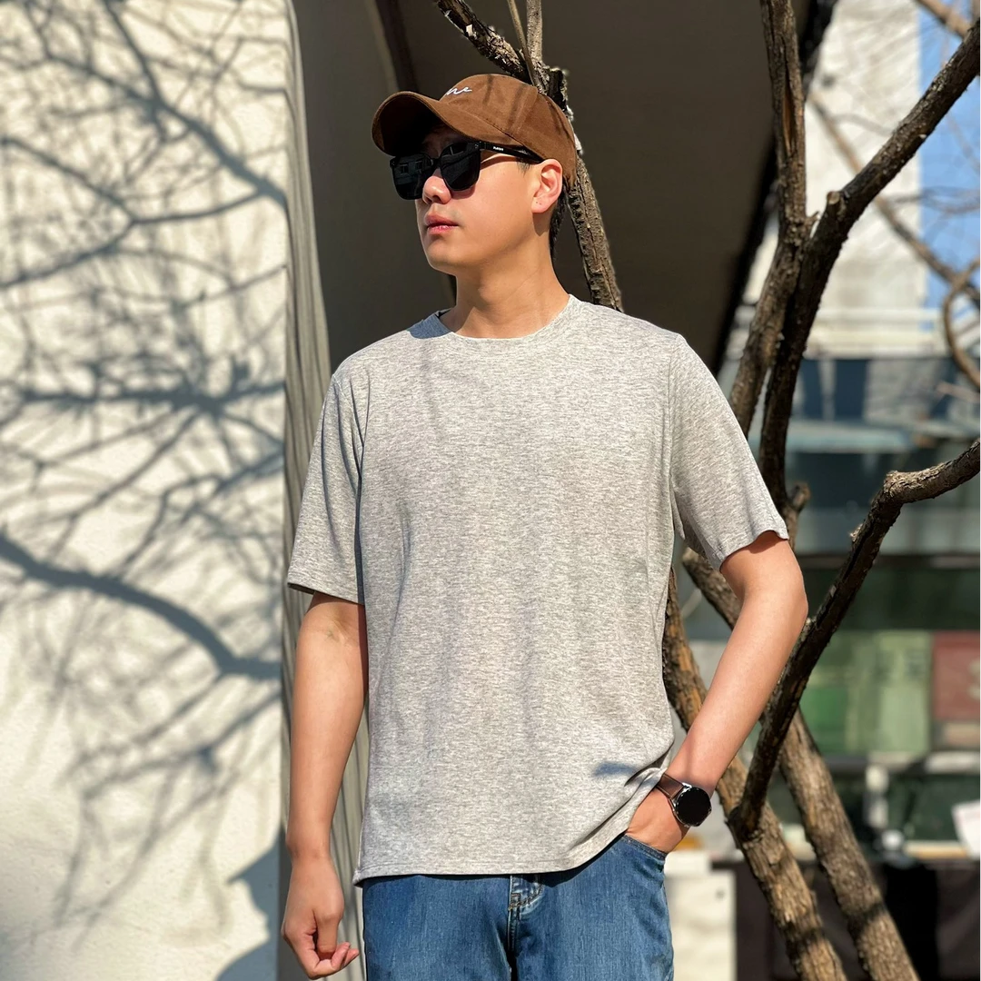 櫟丝御锦柞蚕丝【 断码微瑕福利】男士休闲半袖 9624c919