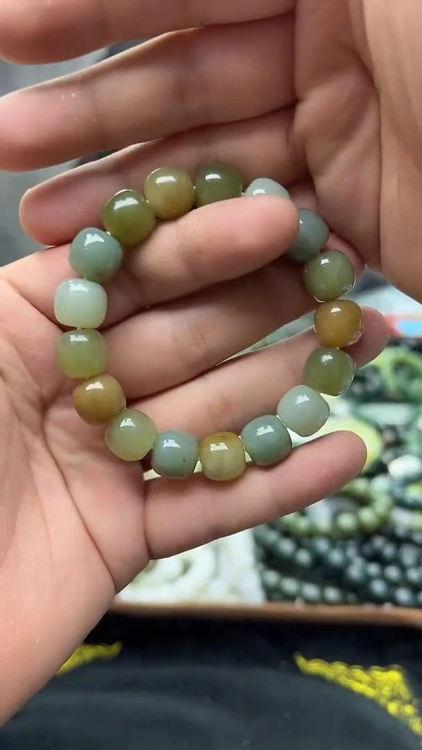 手串未镶嵌和田玉多宝13