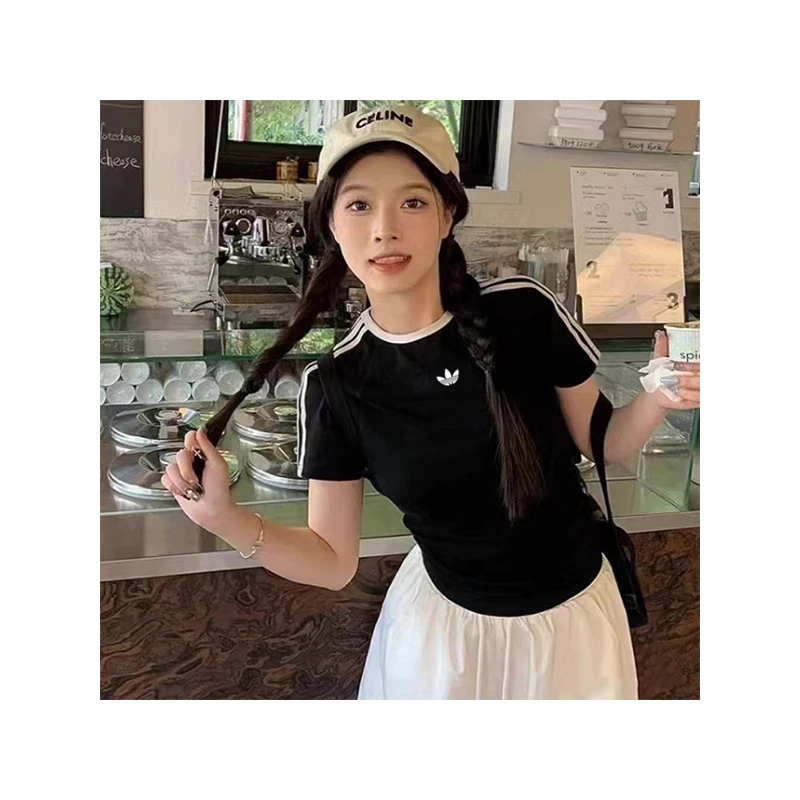 【奥莱清仓】jennie同款纯棉短袖显瘦t恤