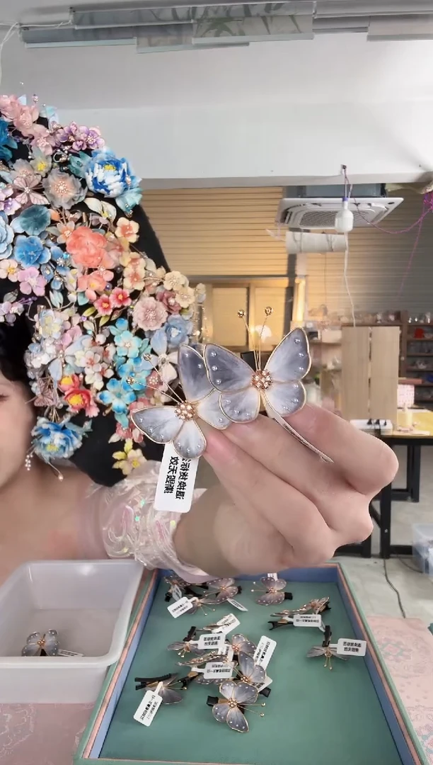 铜合金无 460 非遗绒花夹子