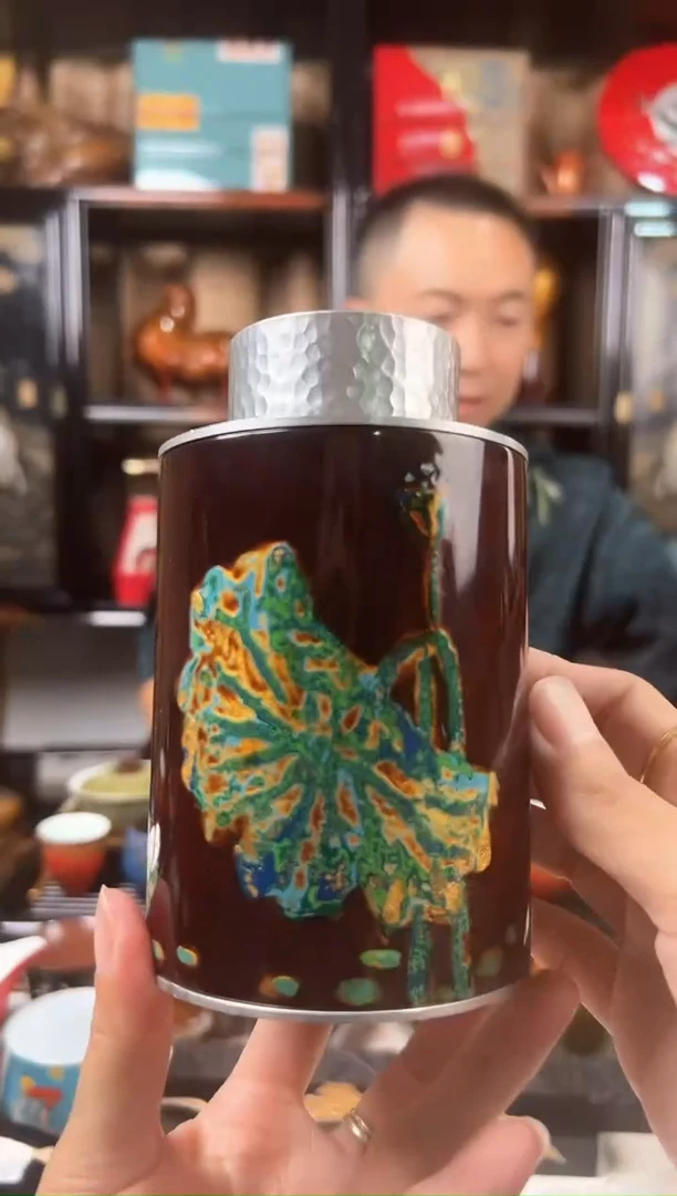 境****司微瑕非遗太古大漆茶叶罐