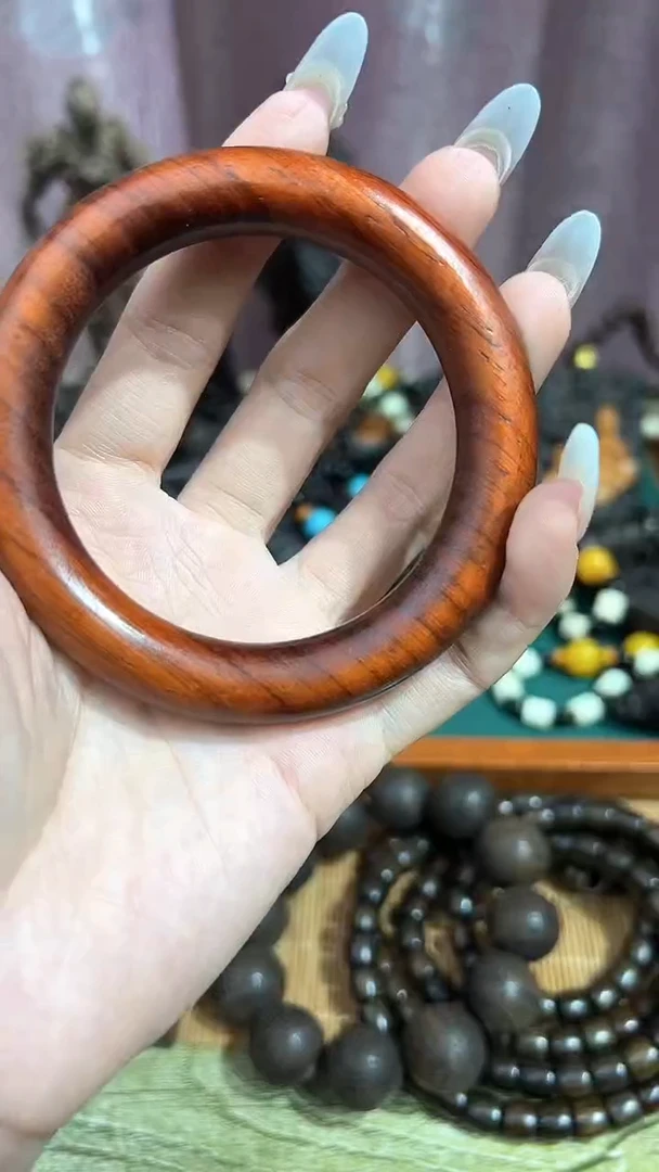 【闪购商品】贡木紫檀木57mm金刚镯9.99