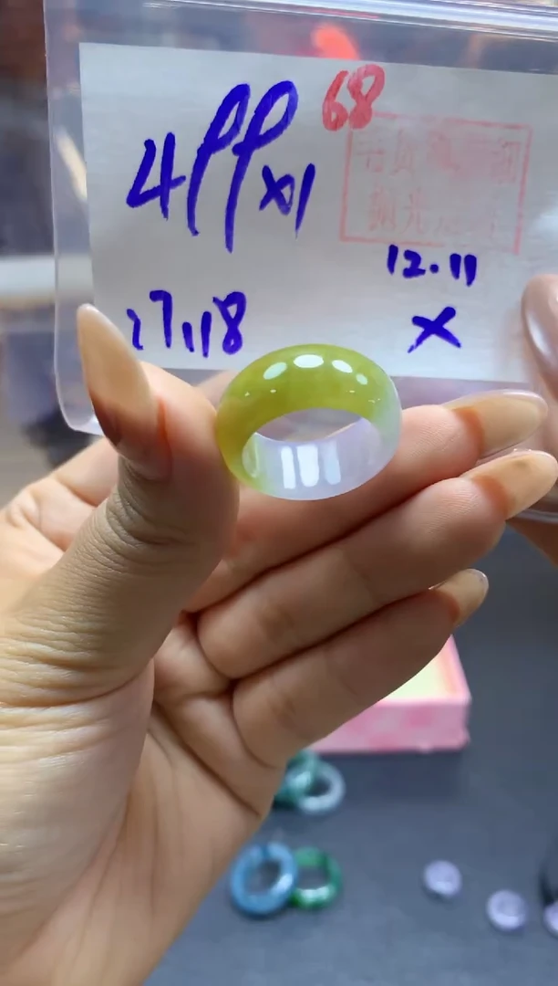 未镶嵌定制翡翠戒圈#499元-毛货需精细抛光