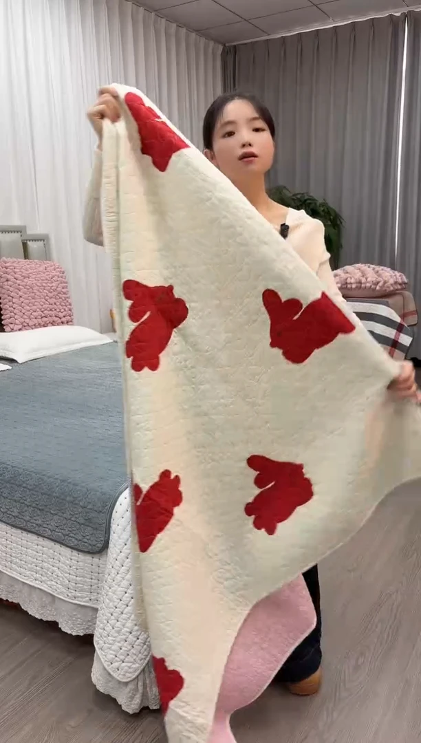 棉福利床盖可爱兔110*130