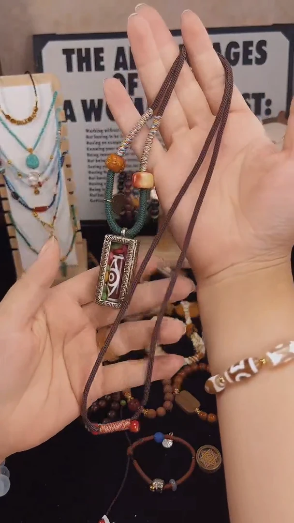 木质合金项链手链，款式