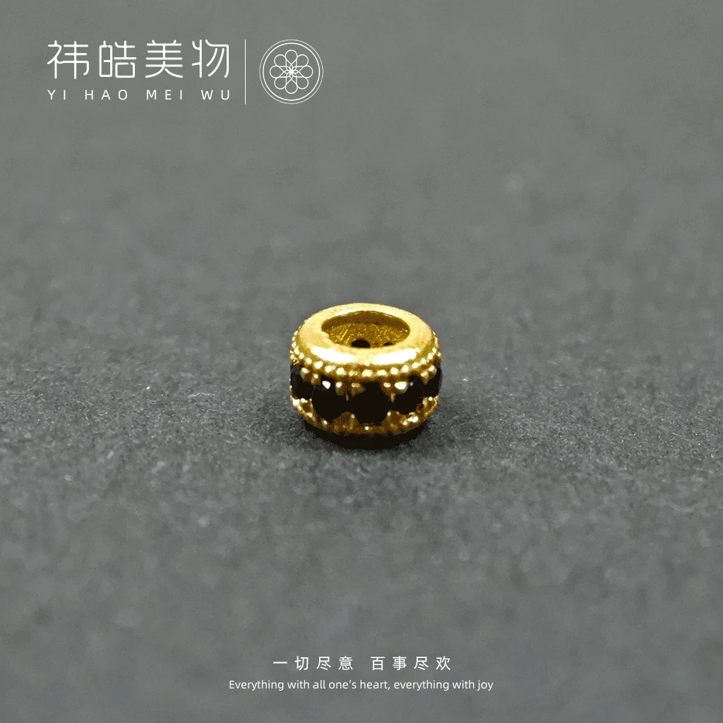 18k金镶嵌圆圈线束配饰