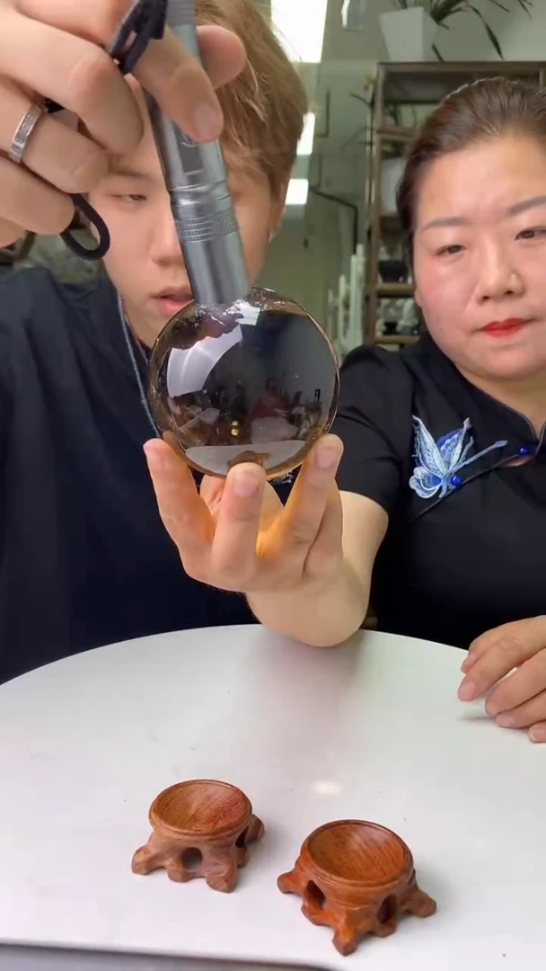 球未镶嵌水晶茶水晶球D30