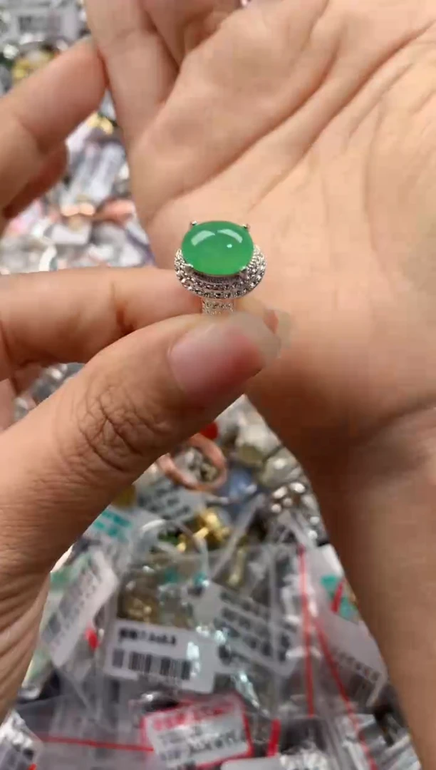 未镶嵌戒指翡翠222----8