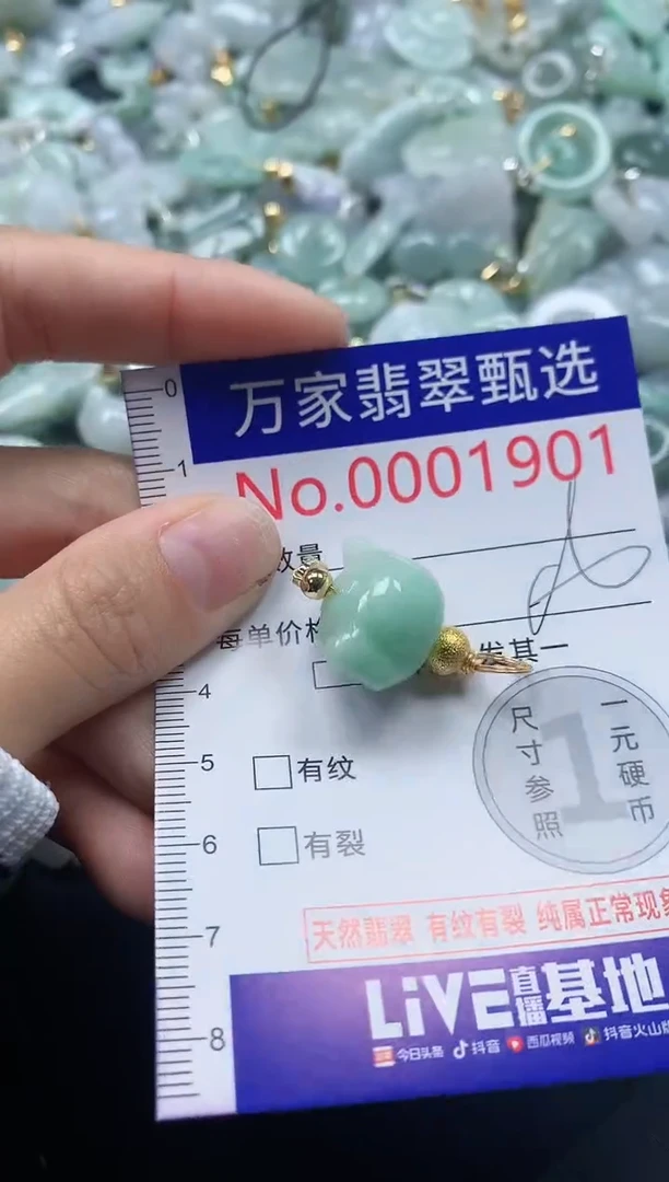 吊坠(不含链)未镶嵌翡翠1901