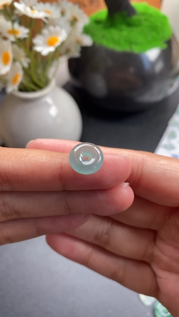 散珠翡翠冰种平安扣