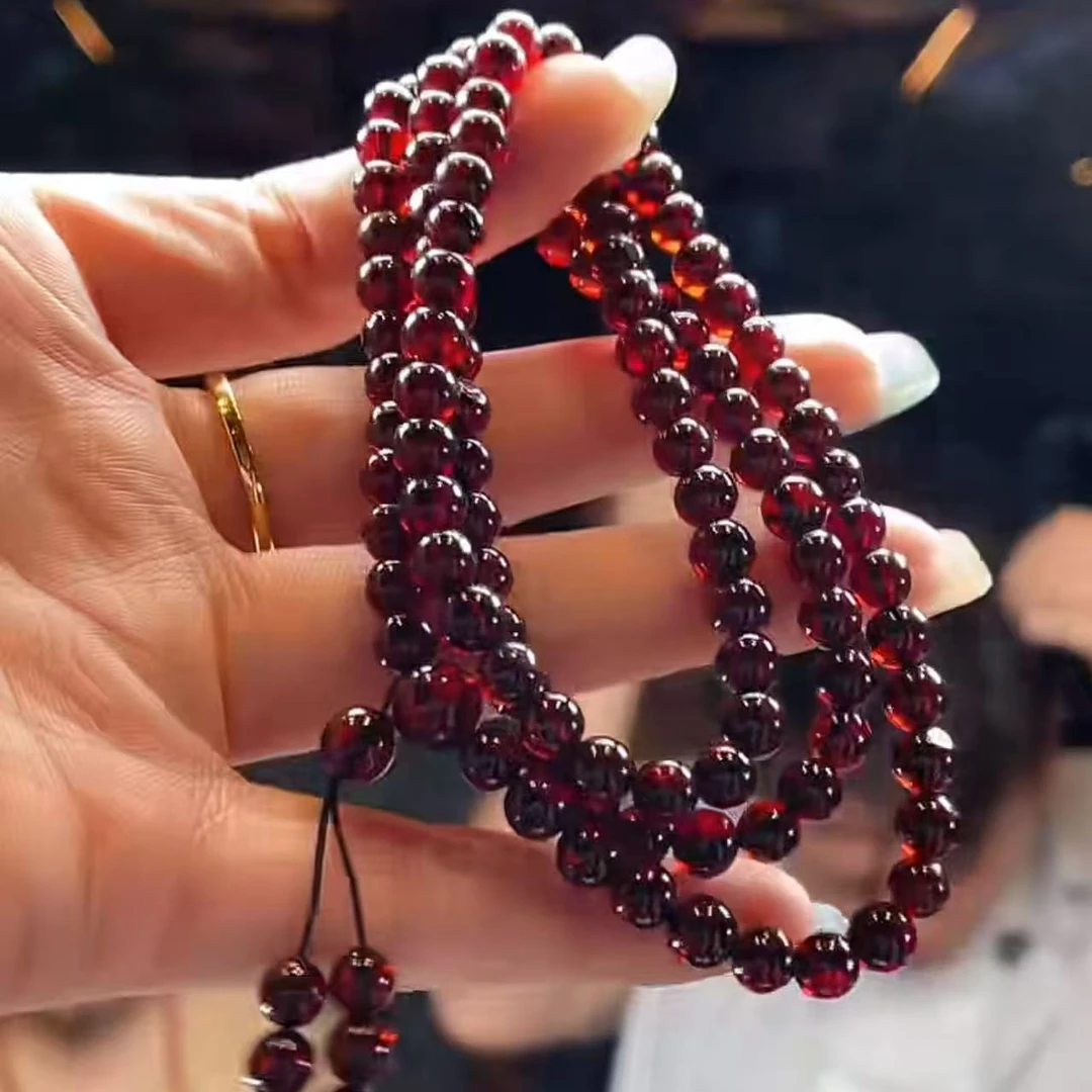 【玉经纶】013215/Q27-琥珀珠链-多样性发其一