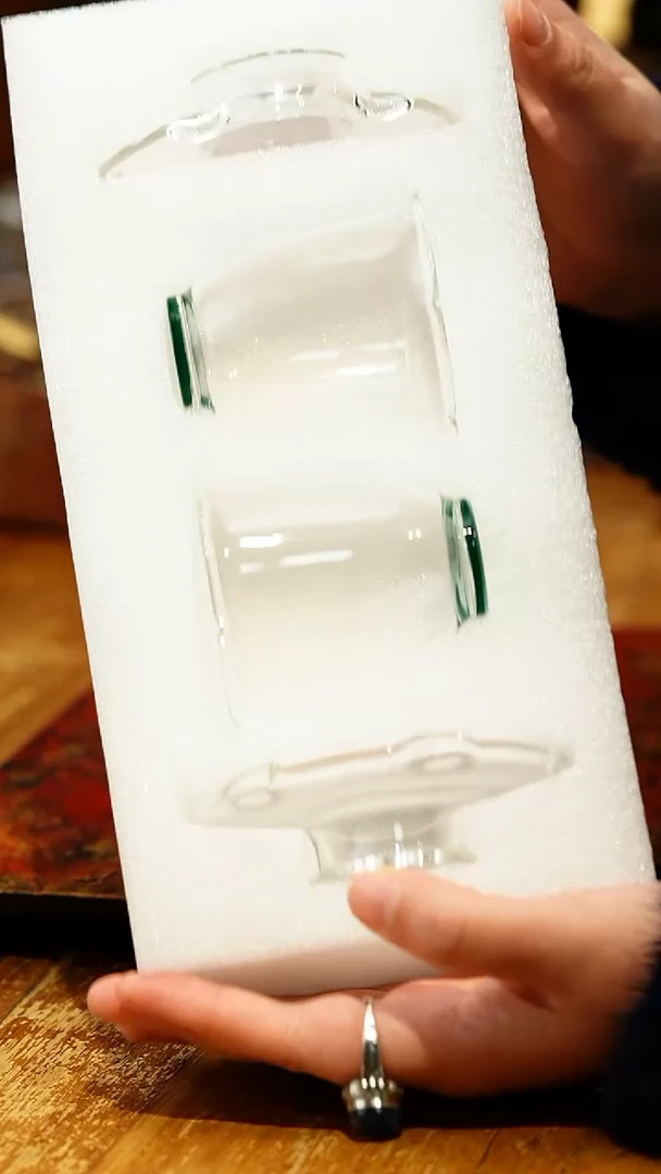 【闪购商品】禾器/卿妍杯碟组/墨绿2入