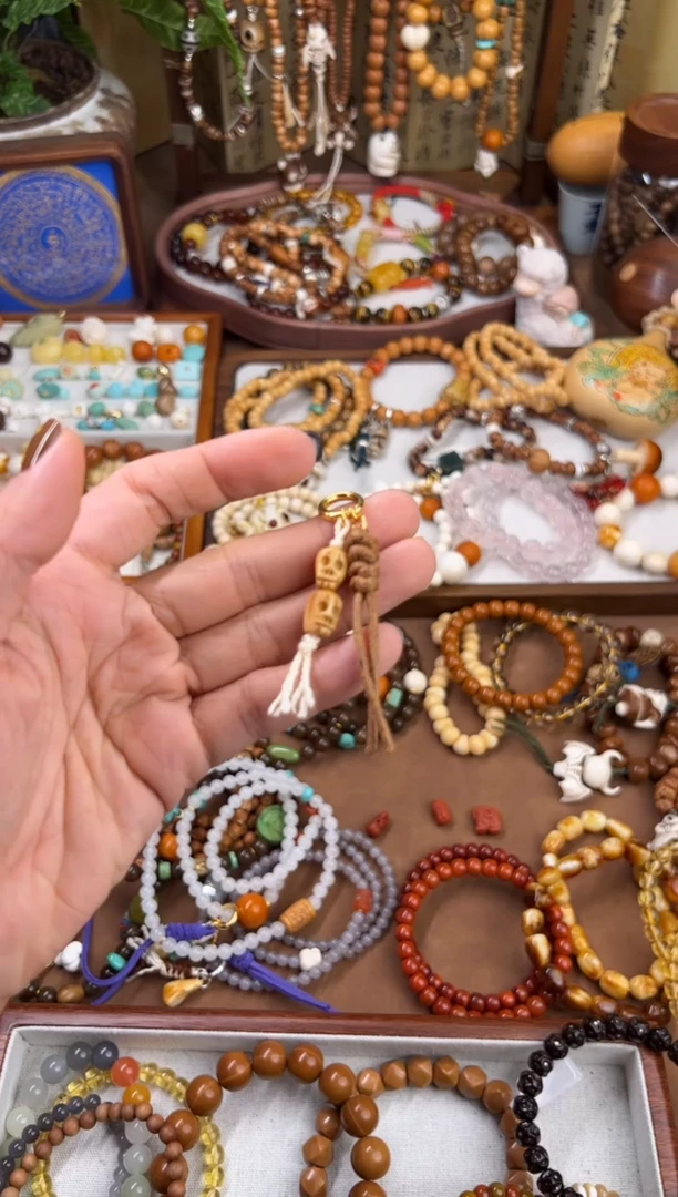 银S925骷髅编织原创设计小穗穗